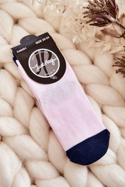 Chaussettes Classiques Enfant En Coton Rose