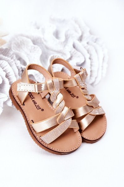 Kinder-Glitzer-Sandalen Gold Batilda
