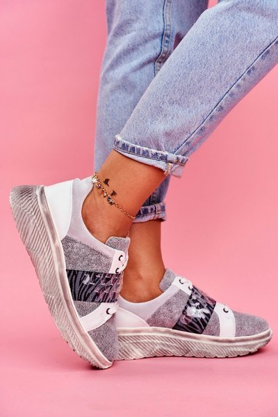 Chaussures de sport pour femmes, baskets en cuir Maciejka 04448-03