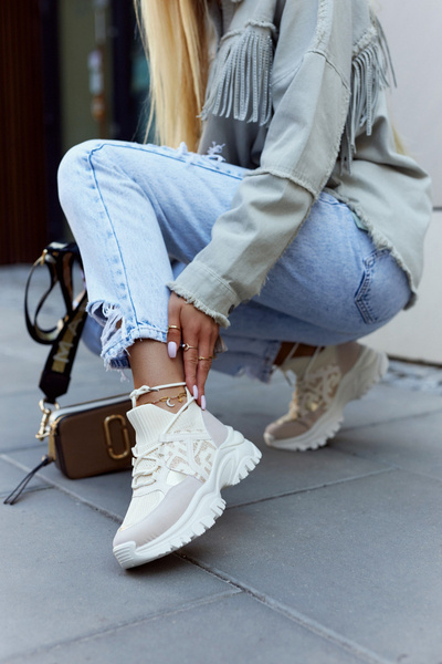 Sportiniai bateliai Beige-Gold Phinell