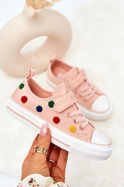 Children's Sneakers With Velcro BIG STAR JJ374054 Pink