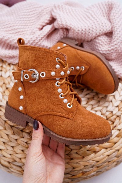 Bottes Jeunes Perles Camel Nargos