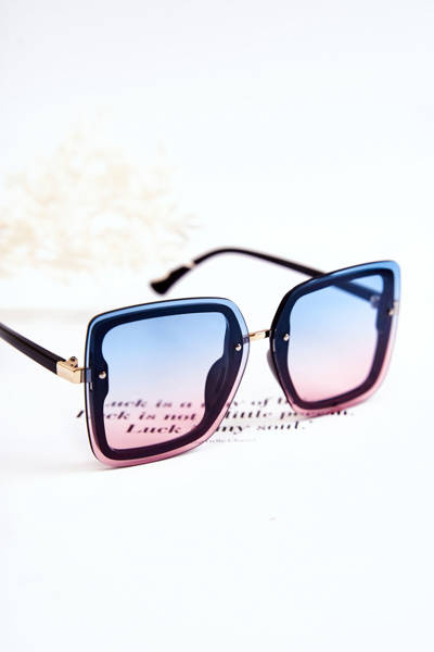 Ochelari de soare la modă pentru femei V130045 albastru-roz