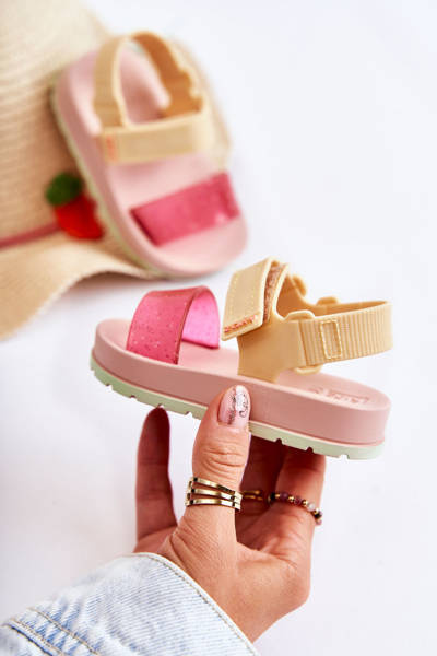 Sandales Enfants Confortables Parfumées ZAXY JJ385028 Rose-Jaune