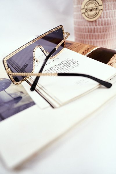 Moteriški akiniai nuo saulės Prius PRE-12 Brown Gradient Chain