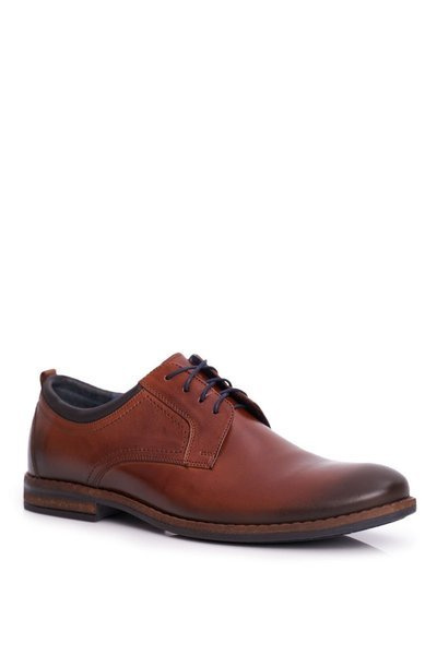 Demi-bottes en cuir décontractées pour hommes Nikopol marron 1726