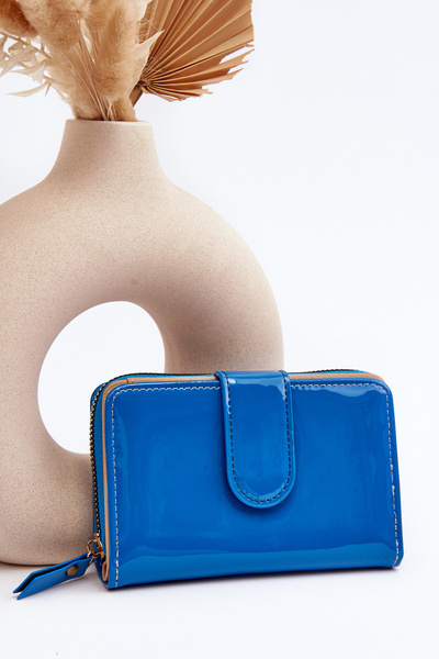 Blue Glossy Women's Wallet Risima