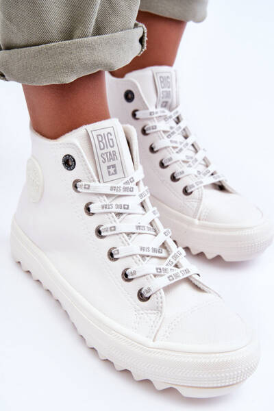 Baskets Femme Big Star High Blanc Chaud GG274108