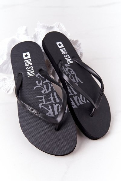 Sliders tongs pour femmes Big Star FF274A309 noir