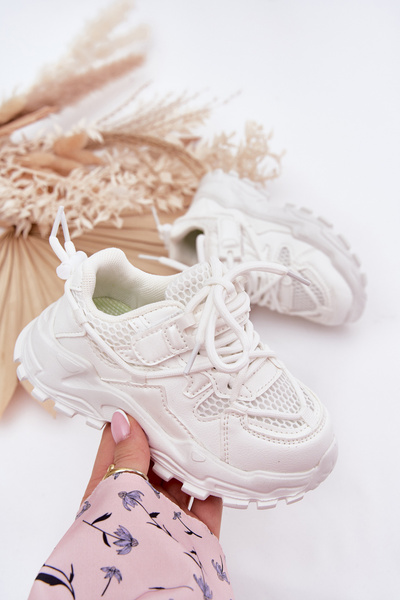Sportiniai Bateliai Sneakers Vaikams Balti Tilvianea