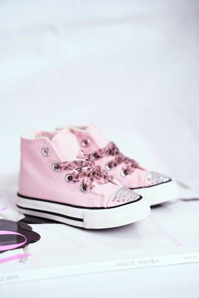 Kinder Zirkonia Turnschuhe Pink Smile