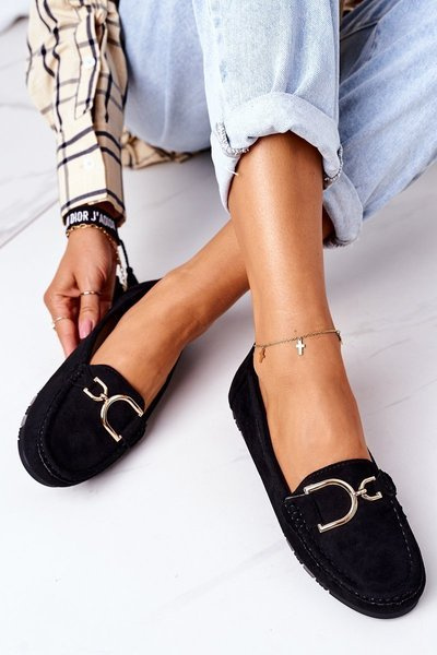 Mocassins En Daim Pour Femme Noir Downtown