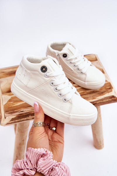 Klassische hohe Turnschuhe für Kinder Big Star LL374002 Weiß