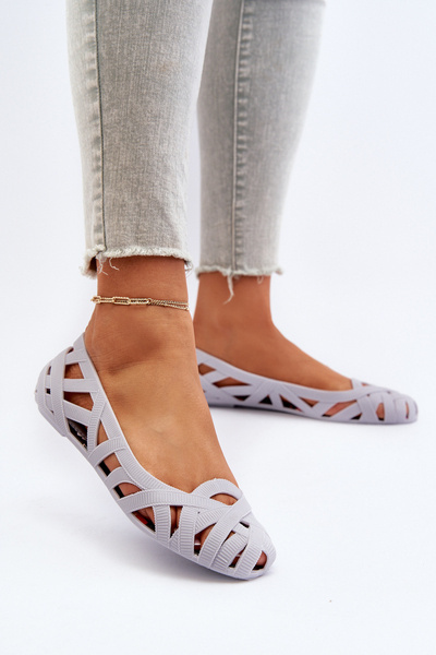 Ballerines Caoutchouc Femme Gris Salam