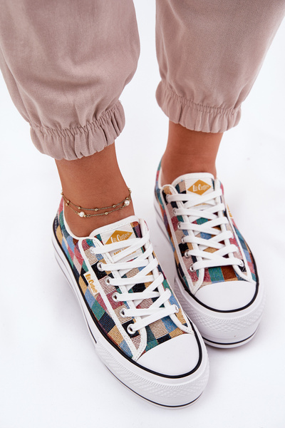 Mintás Női Sneakers Platformon Lee Cooper LCW-25-31-3441L Többszínű