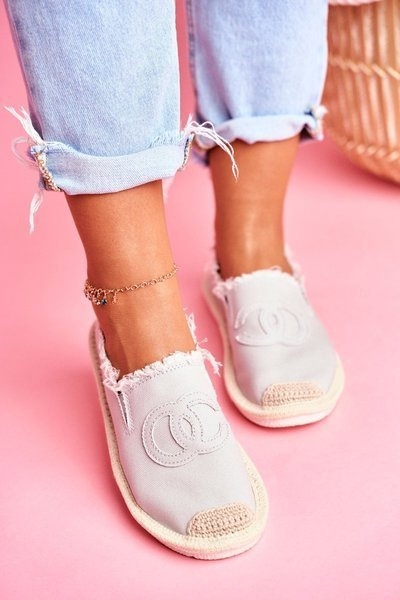 Espadrilles Classiques Femme Gris Flaure