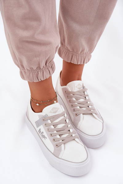 Adidași Femei Pe Platformă Lee Cooper LCW-25-31-3479L Alb-Gri