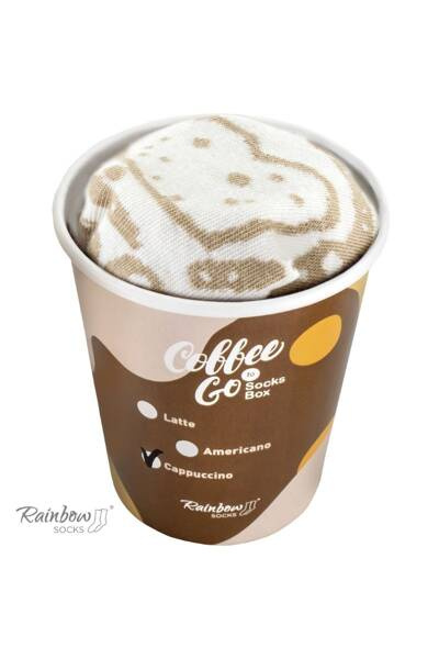 Rainbow Socks Coffee Cappuccino 1 pár