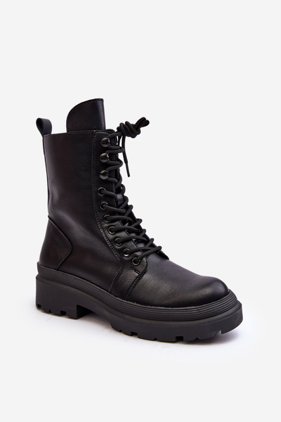 Bottes De Travail Femme Cuir Eco Noir Irande