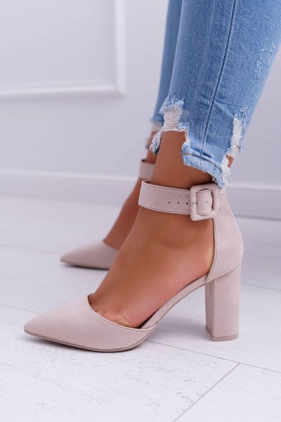 Moteriškos Stiletto pompos Beige Domine