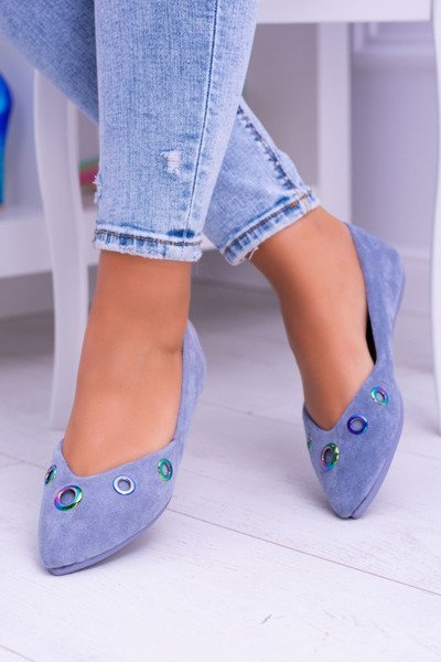 Lu Boo Blue Pointed Ballerinas benzininis akių pieštukas Octavia