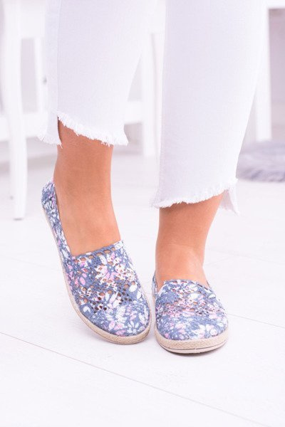 Hellgraue Espadrilles Damen Tennisschuhe Forga