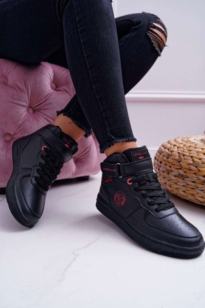 Baskets montantes Cross Jeans pour Femme Noir EE2R4147C