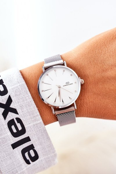 Montre Sur Bracelet Maille Giorgio&Dario Argent