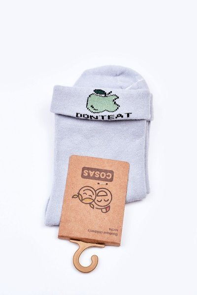 Chaussettes Enfant En Coton Avec Pomme COSAS Bleu