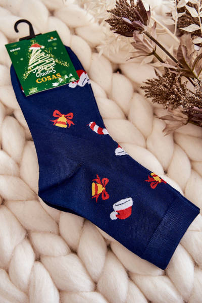 Herren Weihnachtssocken Cosas Navy blau