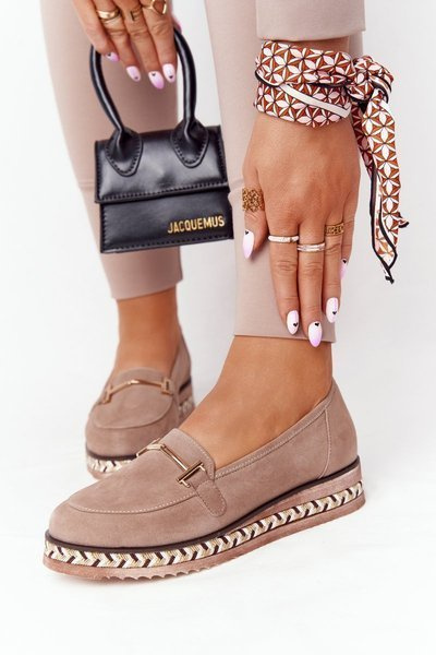 Loafers ant platformos Laura Messi 2284 Šviesiai ruda