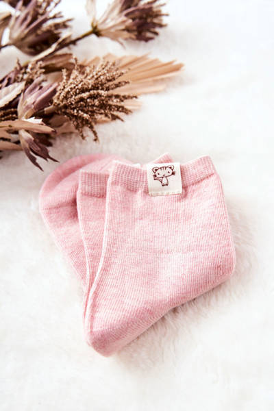 Chaussettes enfant Avec Chat Rose Clair