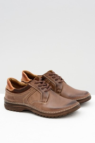 Demi-bottes Ernesto pour hommes en cuir naturel marron