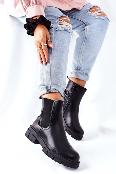 Damen-Fleece-Schnürstiefel Schwarz Roulette
