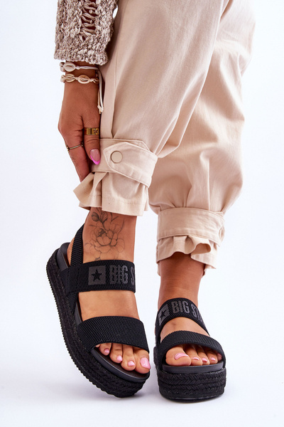 Damensandalen Big Star LL274856 Schwarz