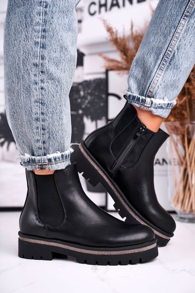 Bottines jodhpur femme noires Stiletto
