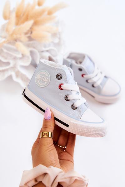 Kinder High Zip Turnschuhe BIG STAR HH374088 Blau