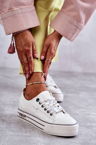 Baskets basses femme Big Star KK274014 blanc