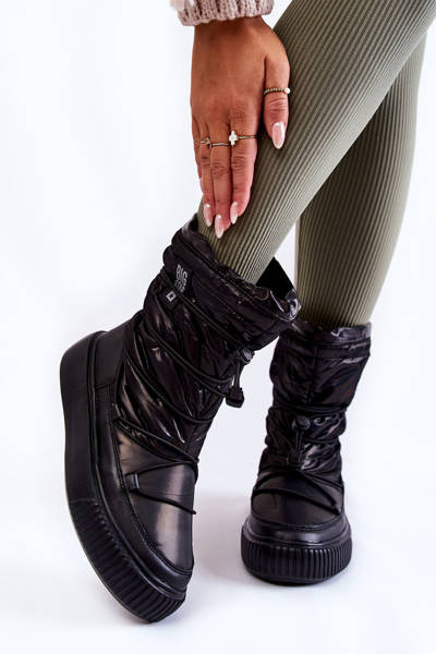 Bottes de neige isolées femme Big Star KK274193 Noir