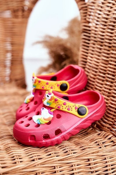 Chaussures Enfant Claquettes Mousse Fille Rose Licorne Lily
