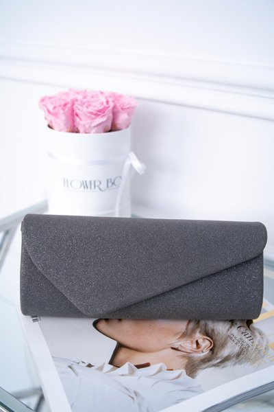 Damen Brokat Geldbörse Graphit Clutch Bag