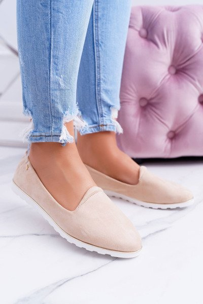 Vices | Ballerines Faith en daim beiges