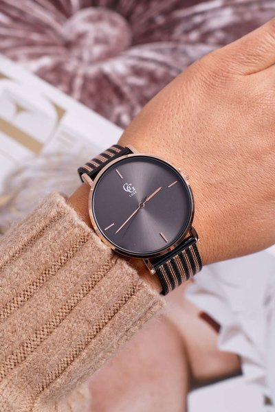 Moteriškas laikrodis GG Luxe Black Fiber