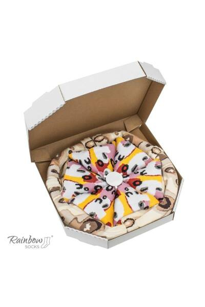 Rainbow Socks Pizza 4 perechi Capricciosa