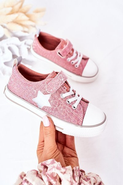 Baskets Enfant Avec Velcro BIG STAR HH374027 Rose