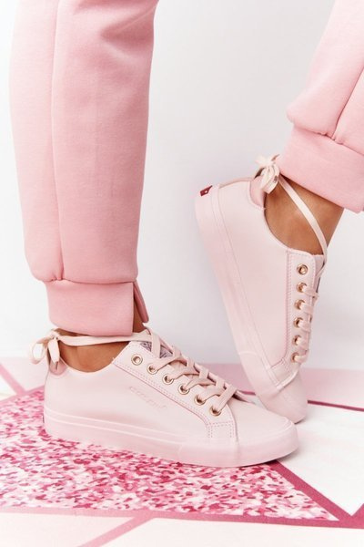 Női bőr tornacipő CROSS JEANS HH2R4004C Pink