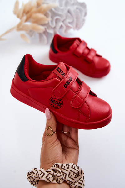 Children's Sneakers With Velcro Big Star DD374030 Red And Black
