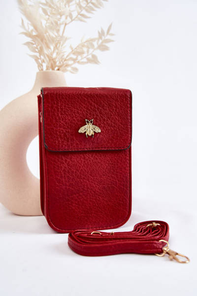 Petite Bourse Avec Ornement Rouge Neliss