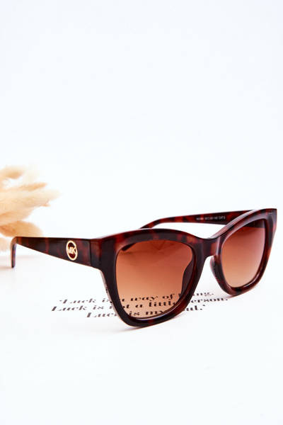 Damen-Sonnenbrille in klassischem M2390 marmoriert Braun