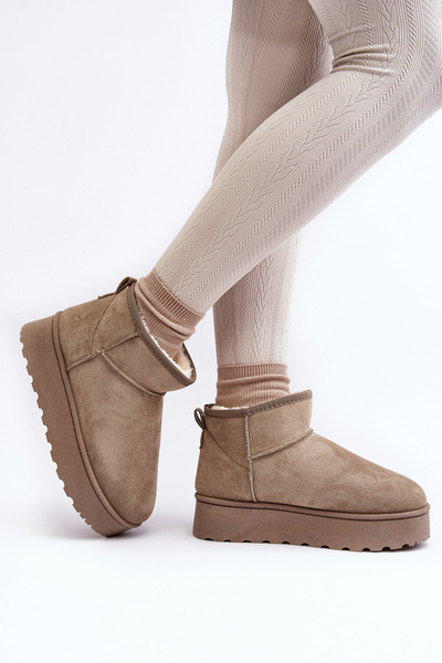 Damen Schneestiefel Mit Gefüttertem Plateau In Grün Xamella